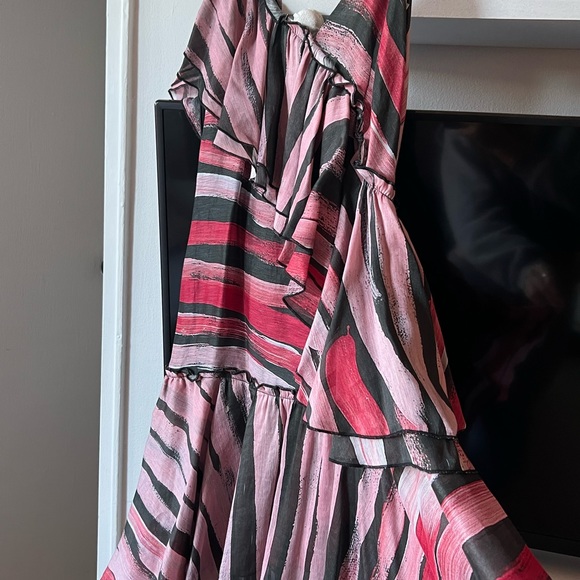 Aje asymmetrical dress - pink pattern - size 8 - Picture 8 of 10